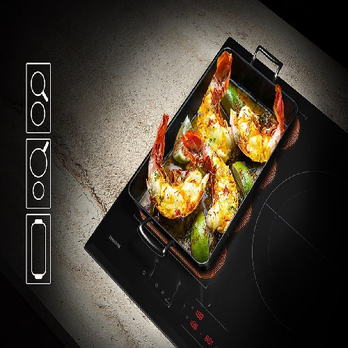 Samsung NZ63B5056AK/SP 60CM 3-Zone Induction Hob With Single Flex Zone - Image 9