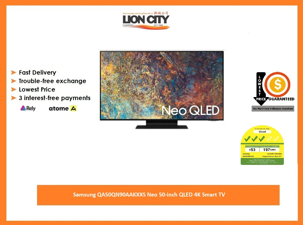 Samsung QA50QN90AAKXXS Neo 50-inch QLED 4K Smart TV