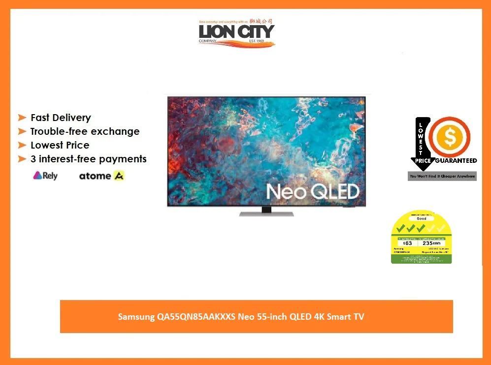 Samsung QA55QN85AAKXXS Neo 55-inch QLED 4K Smart TV
