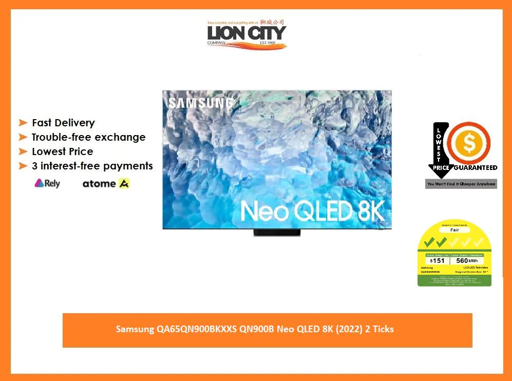 Samsung QA65QN900BKXXS QN900B Neo QLED 8K (2022) 2 Ticks - Image 4