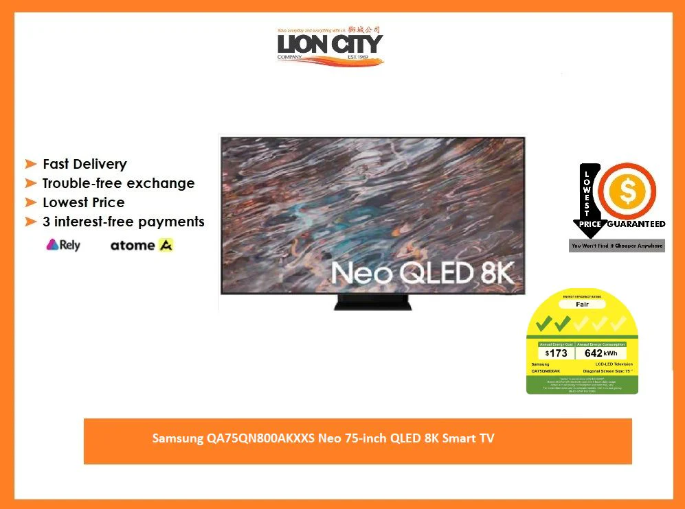 Samsung QA75QN800AKXXS Neo 75-inch QLED 8K Smart TV