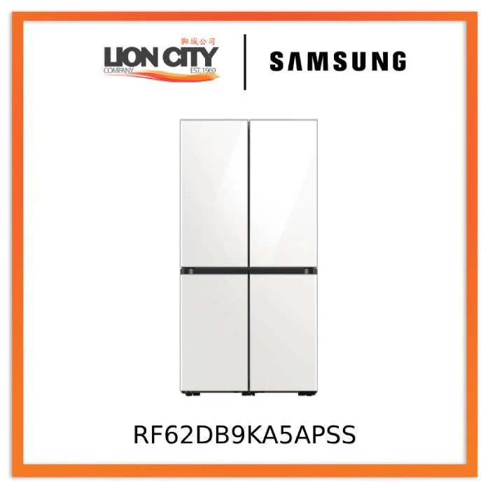 Samsung RF62DB9KA5APSS 619L BESPOKE 4-Door Fridge