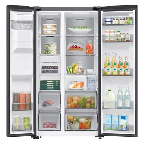 Samsung RS70F65K3FSS 635L Side-by-Side Fridge With Non-Plumbing Ice & Water Dispenser - Image 4