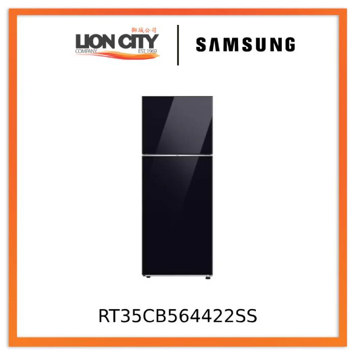 Samsung RT35CB564422SS 345L Bespoke Top Mount Freezer Refrigerator, 3 Ticks