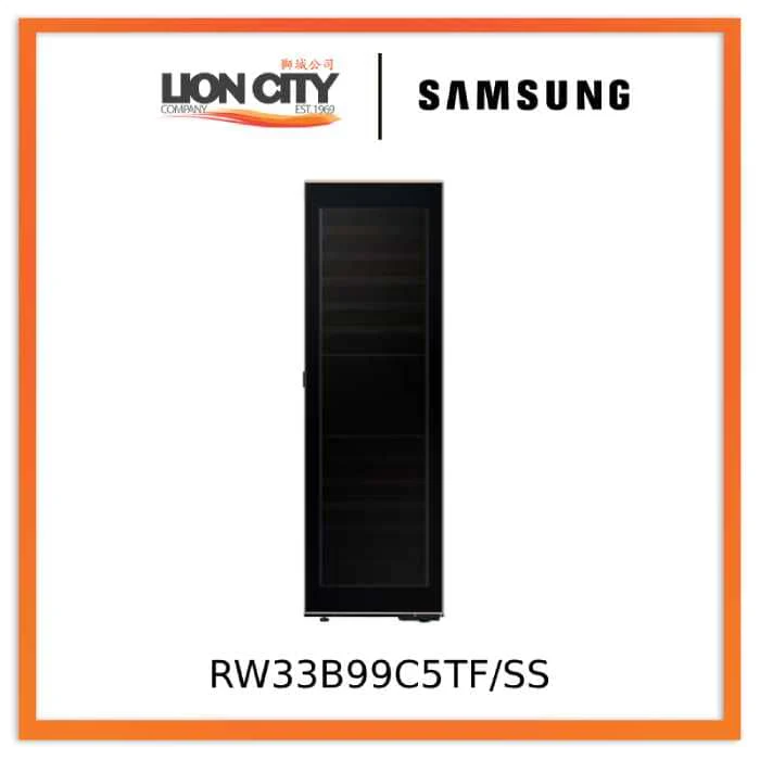 Samsung RW33B99C5TF/SS Bespoke Infinite Line Wine Cellar, 101 Bottles