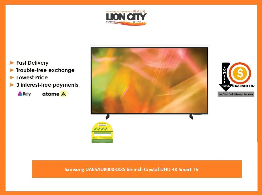 Samsung UA65AU8000KXXS 65-inch Crystal UHD 4K Smart TV