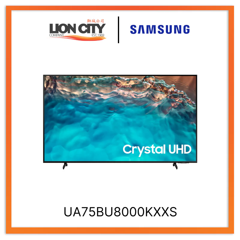 Samsung UA75BU8000KXXS BU8000 Crystal UHD 4K Smart TV (2022) 4 ticks
