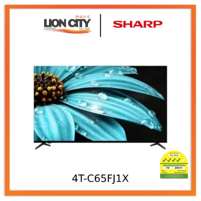 Sharp 4TC65FJ1X 65" 4K UHD HDR Dolby Audio Digital Google TV