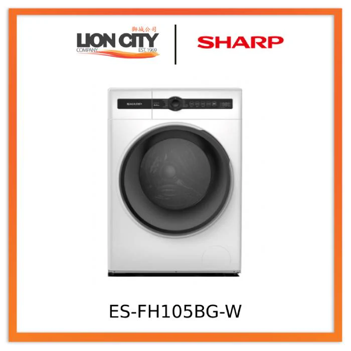 Sharp ES-FH105BG-W 10.5kg Front Load Washer