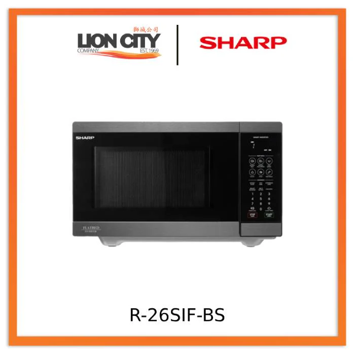 Sharp R-26SIF-BS 26L Solo Microwave Oven