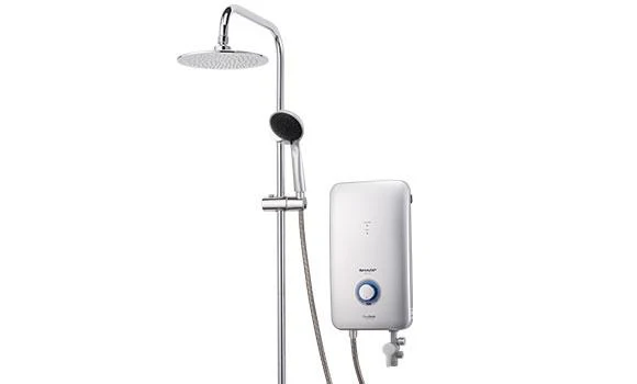 Sharp WH-P315RN Instant Water Heater with DC Pump and Rain Shower Set Black/White - Image 4
