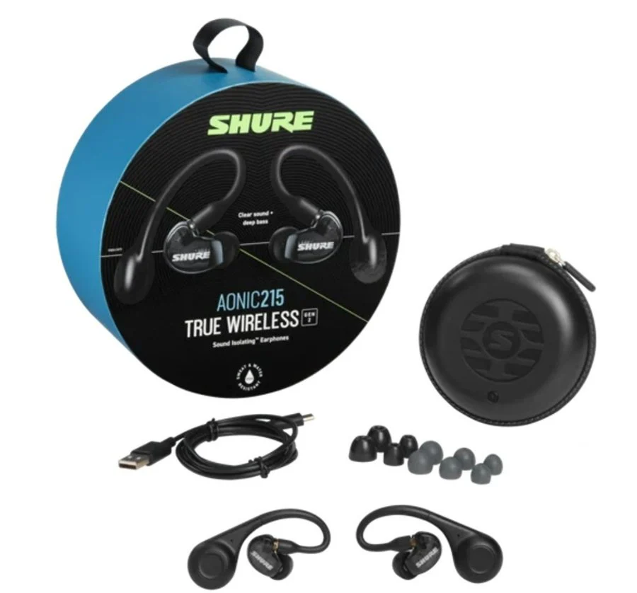 Shure Aonic 215 Gen 2 True Wireless Sound Isolating Earphones Black - Image 3