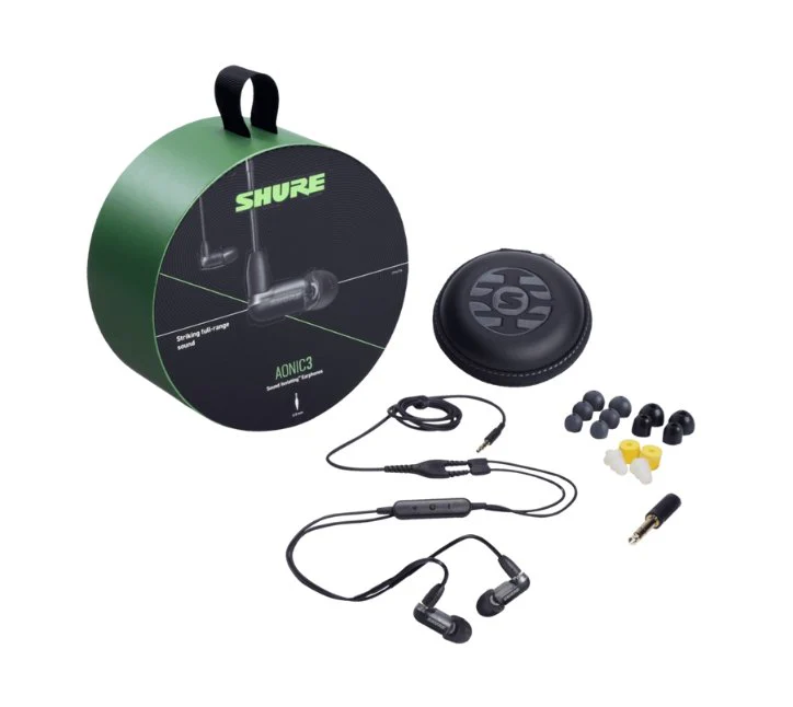 Shure Aonic 3 Single Balanced Armature Sound Isolating Earphones Black - Image 2