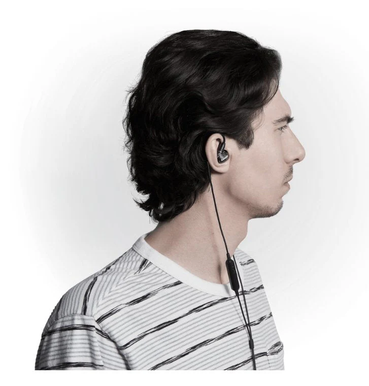 Shure Aonic 4 Dual Driver Hybrid Sound Isolating Earphones Black - Image 3