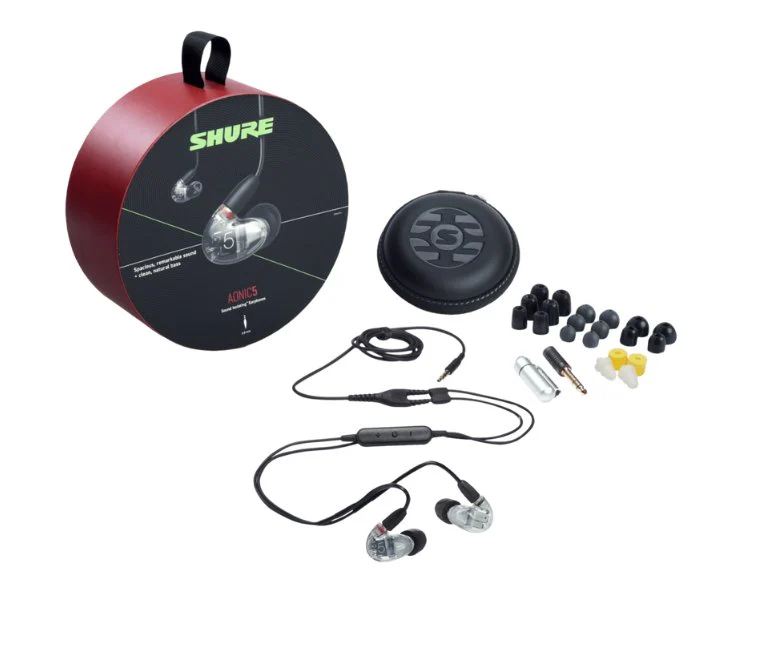 Shure Aonic 5 Triple HD Balanced Armature Sound Isolating Earphones Clear - Image 2