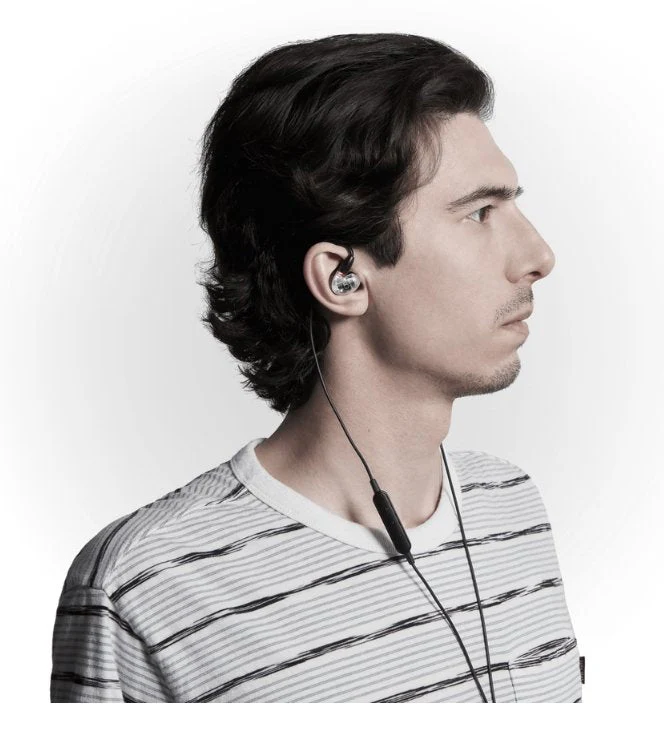 Shure Aonic 5 Triple HD Balanced Armature Sound Isolating Earphones Clear - Image 3