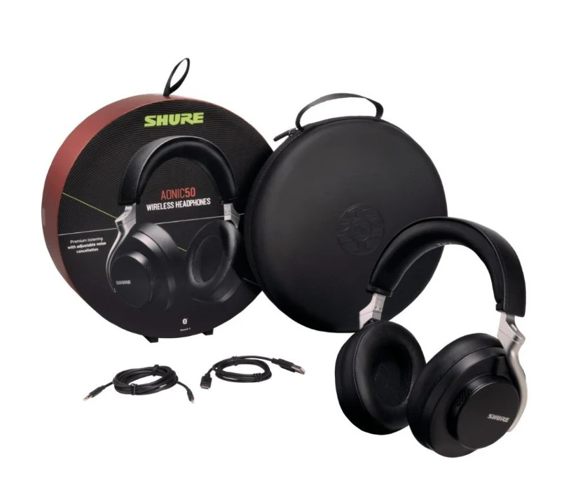 Shure Aonic 50 Wireless Noise Cancelling Headphones SBH2350 Black - Image 3