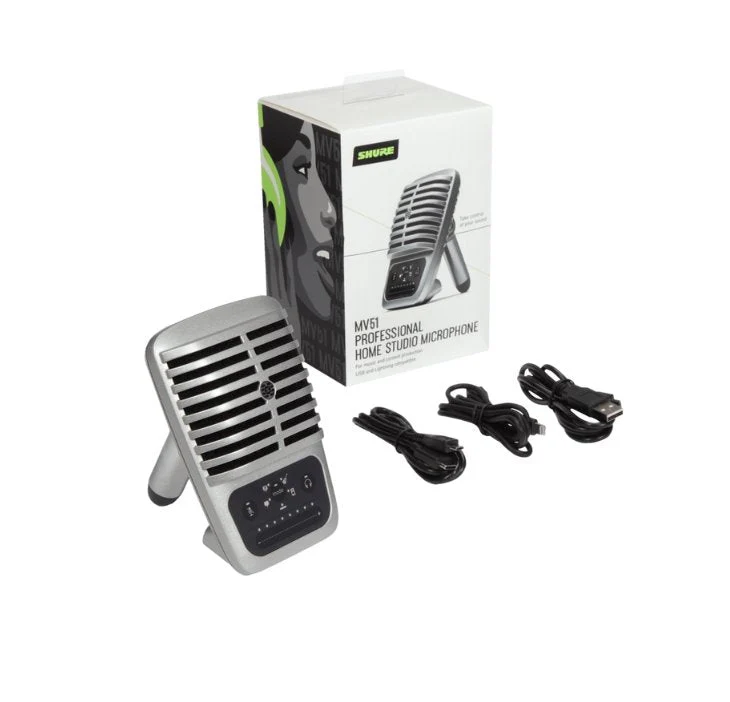 Shure MV51 24-Bit/48kHz Digital Large-Diaphragm Condenser Microphone - Image 4