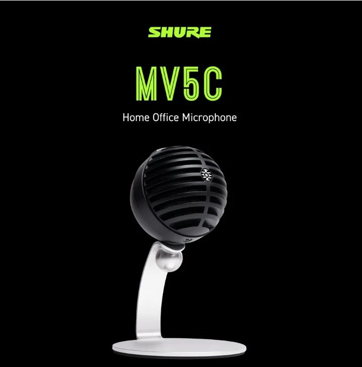 Shure MV5C Home Office Microphone USB-A for Teams Zoom - Image 7