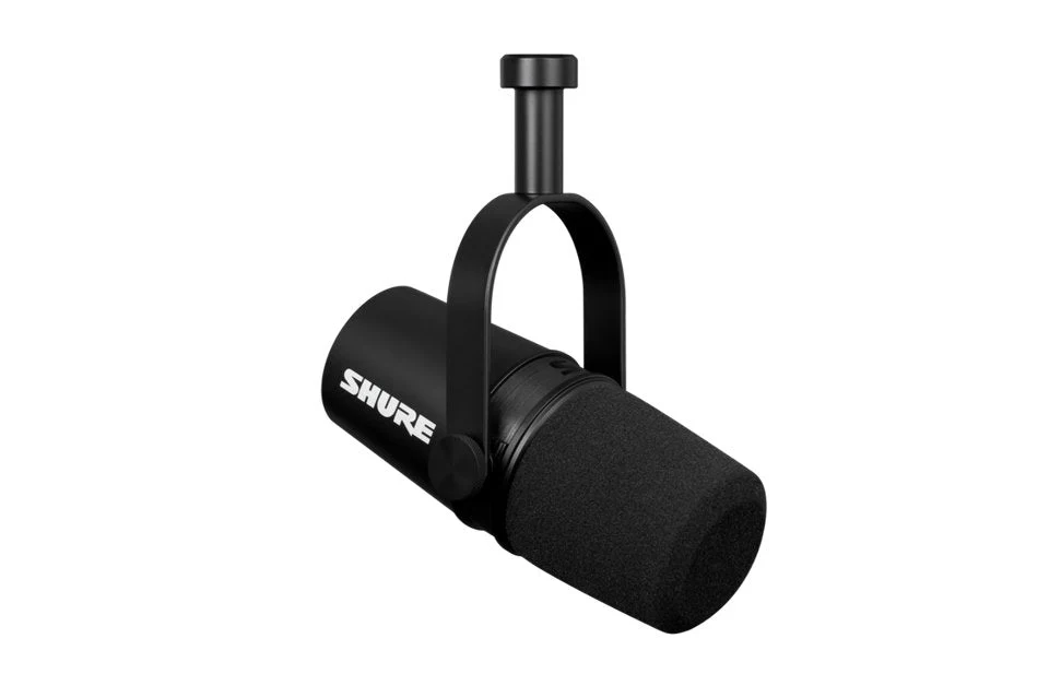 Shure MV7X Dynamic Podcast Microphone XLR Output Black