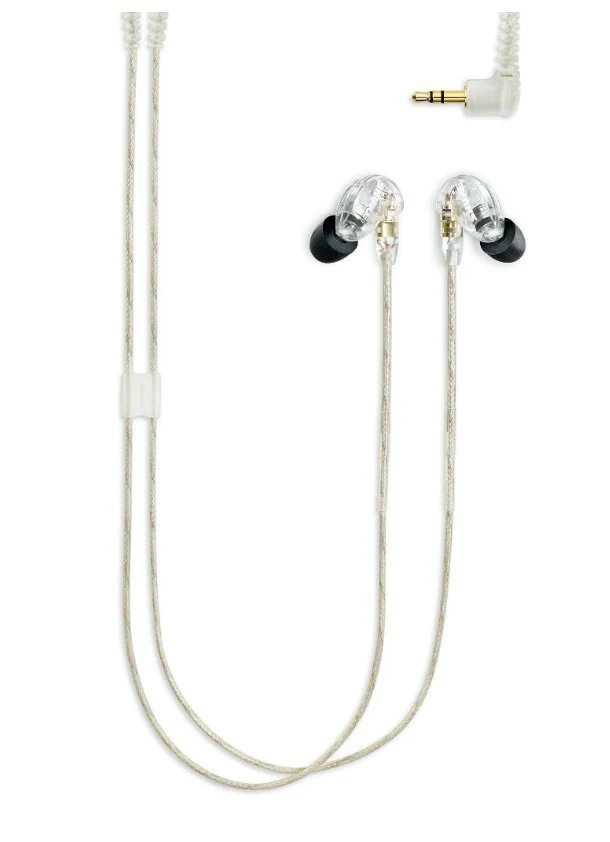 Shure SE215 Single Microdriver Sound Isolating Earphones Clear - Image 2