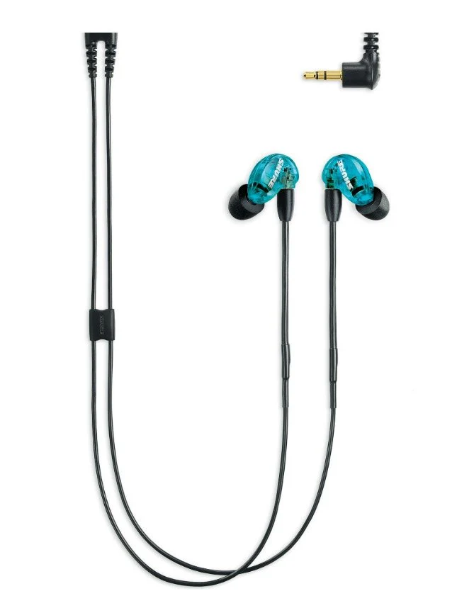 Shure SE215 Single Microdriver Sound Isolating Earphones With Standard Cable Blue - Image 2