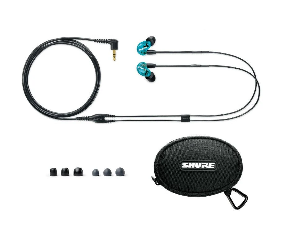 Shure SE215 Single Microdriver Sound Isolating Earphones With Standard Cable Blue - Image 3