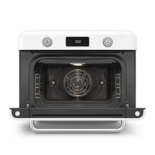 SMEG 10-in-1 Multifunction Countertop Combi Steam Oven White - Image 3