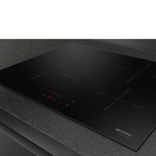 SMEG 60cm Induction Hob 4 Zones Black Glass - Image 5