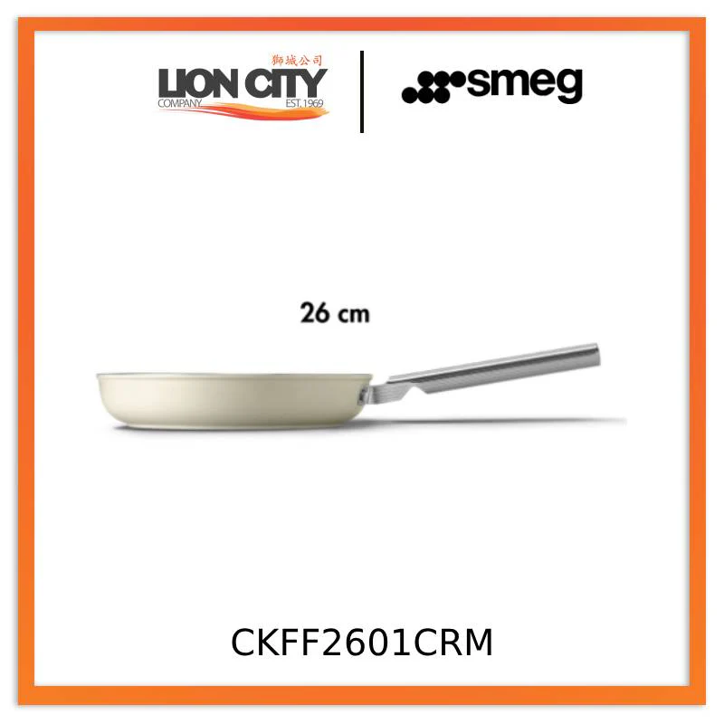 Smeg CKFF2601BLM/CRM/RDM Non-Stick Frying Pan Cookware 50's Style Aesthetic - Image 6