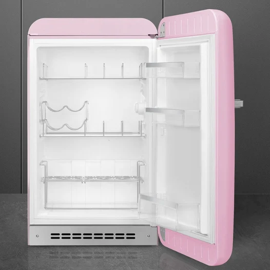 SMEG FAB10HRPK5 50s Retro Freestanding Mini Fridge Pink - Image 2