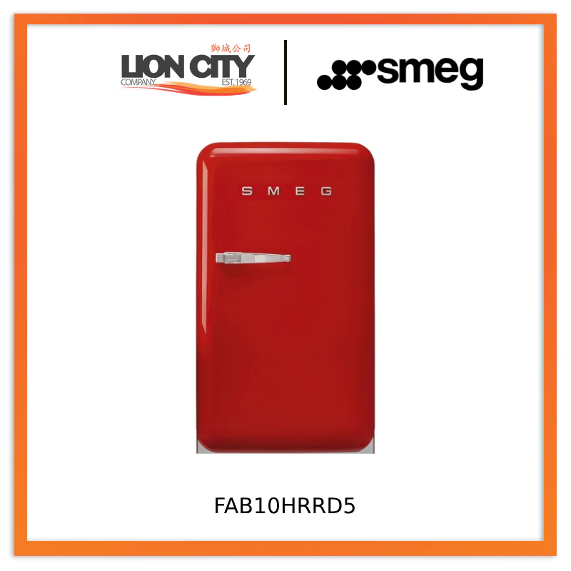 Smeg FAB10HRRD5 Free Standing Refrigerator One Door 50's Style Aesthetic - Image 4