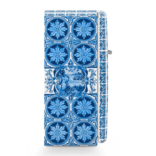 SMEG FAB28RDGME5 Retro 50s Freestanding Fridge Blu Mediterraneo - Image 3