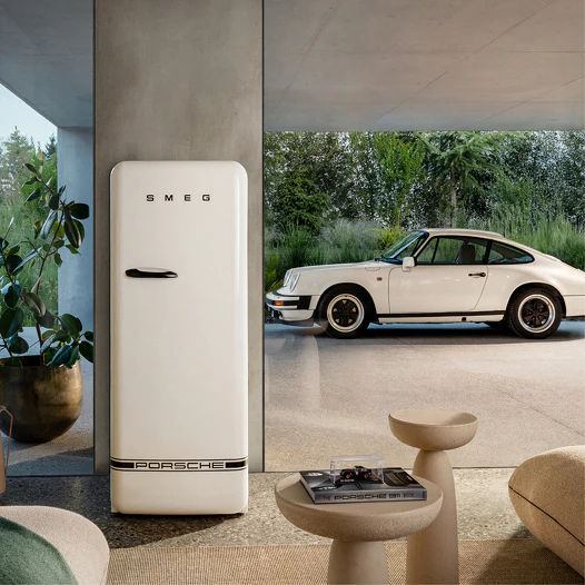 Smeg Fab28RdpCw6 Porsche Retro Freestanding Fridge Carrara White - Image 6