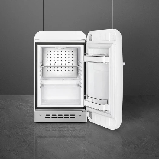 SMEG FAB5 Mini Fridge Retro Style Freestanding White - Image 2