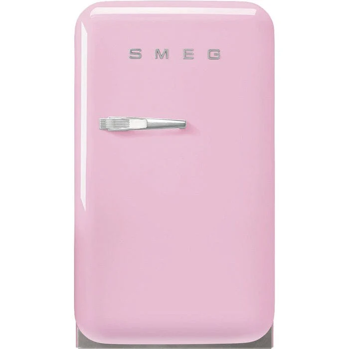 Smeg FAB5RPK5/RCR5/RRD5/RBL5/RWH5/ROR5/RPG5/RPB5 Free Standing Refrigerator One Door, Pink 50's Style Aesthetic - Image 2