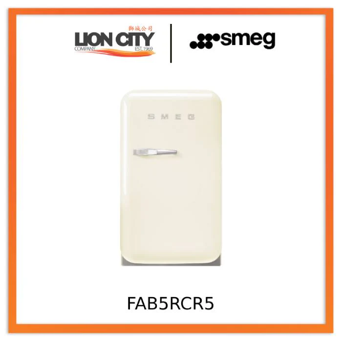 Smeg FAB5RPK5/RCR5/RRD5/RBL5/RWH5/ROR5/RPG5/RPB5 Free Standing Refrigerator One Door, Pink 50's Style Aesthetic - Image 3