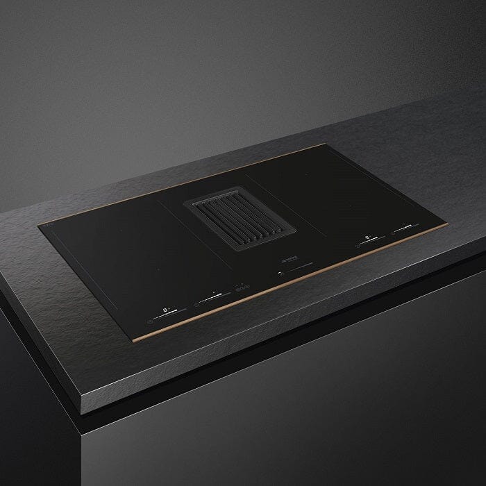 Smeg HOBD682R1 Induction Hob with Integrated Hood 80 cm Dolce Stil Novo Aesthetic - Image 4