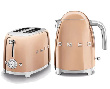 Smeg KLF03SSAU/RGAU + TSF02SSAU/RGAU Breakfast Set, 1.7L Kettle & Toaster - Image 4