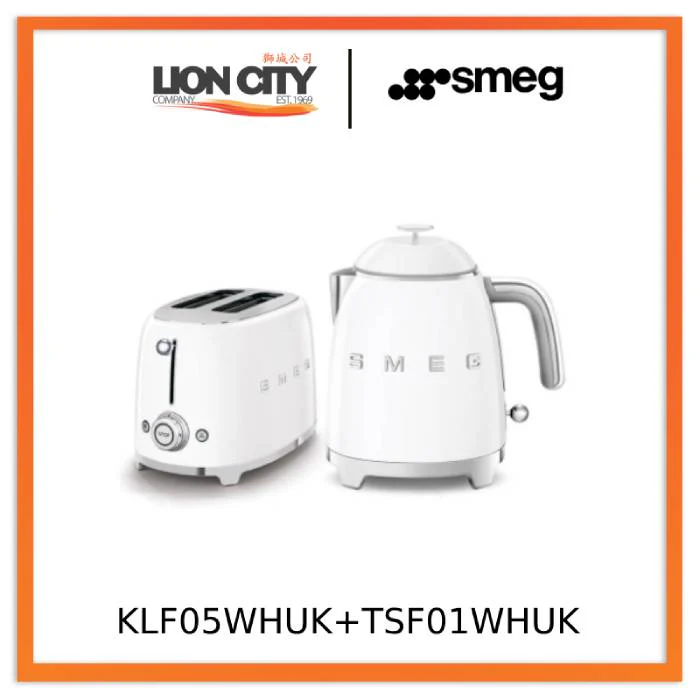 Smeg KLF05BLUK+TSF01BLUK Mini Breakfast Set, 2-Slice Toaster & 0.8L Kettle - Image 3