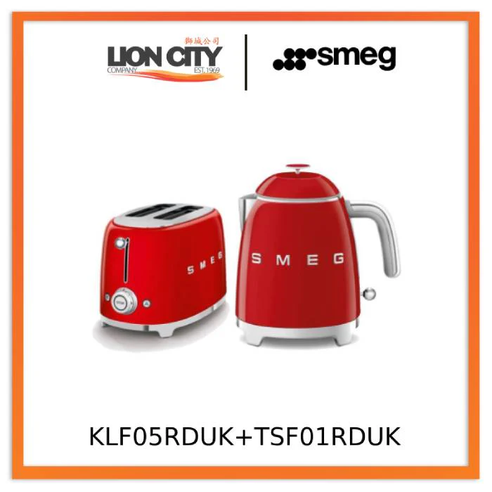 Smeg KLF05BLUK+TSF01BLUK Mini Breakfast Set, 2-Slice Toaster & 0.8L Kettle - Image 5