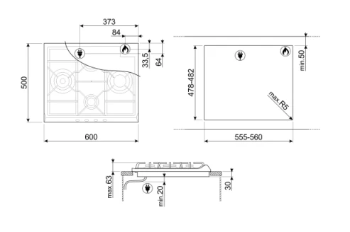 Smeg KSET6XE2 + SER60SGH3 Hood & Hob Bundle - Image 6