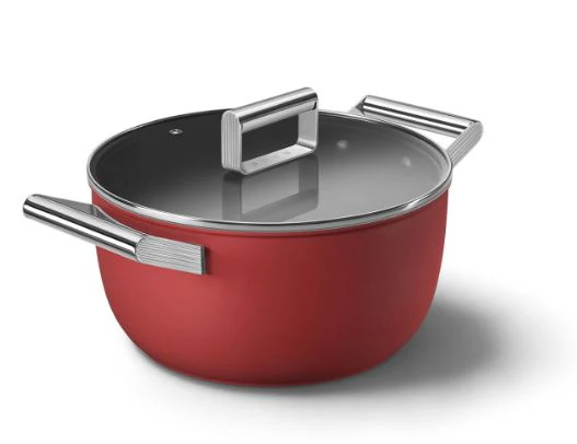 Smeg CKFC2411BLM/CRM/RDM Non-Stick Casserole Dish Cookware  50's Style Aesthetic - Image 10