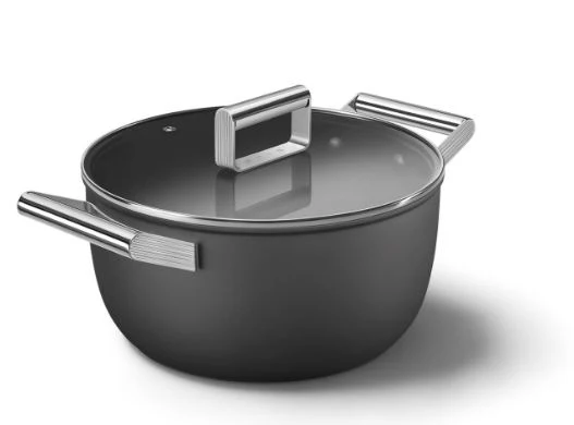 Smeg CKFC2411BLM/CRM/RDM Non-Stick Casserole Dish Cookware  50's Style Aesthetic - Image 2