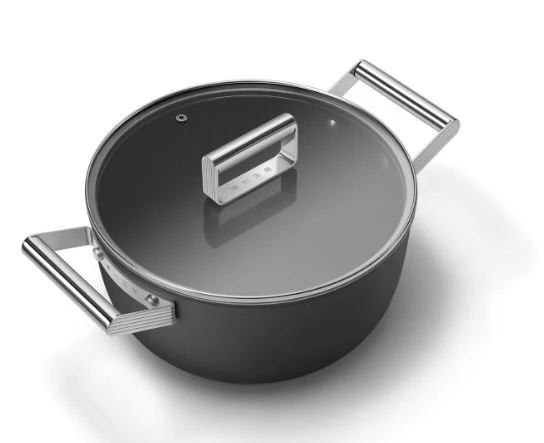 Smeg CKFC2411BLM/CRM/RDM Non-Stick Casserole Dish Cookware  50's Style Aesthetic - Image 3