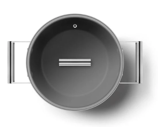 Smeg CKFC2411BLM/CRM/RDM Non-Stick Casserole Dish Cookware  50's Style Aesthetic - Image 4