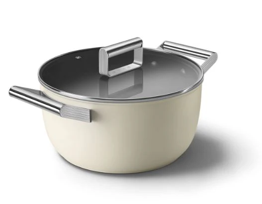 Smeg CKFC2411BLM/CRM/RDM Non-Stick Casserole Dish Cookware  50's Style Aesthetic - Image 6