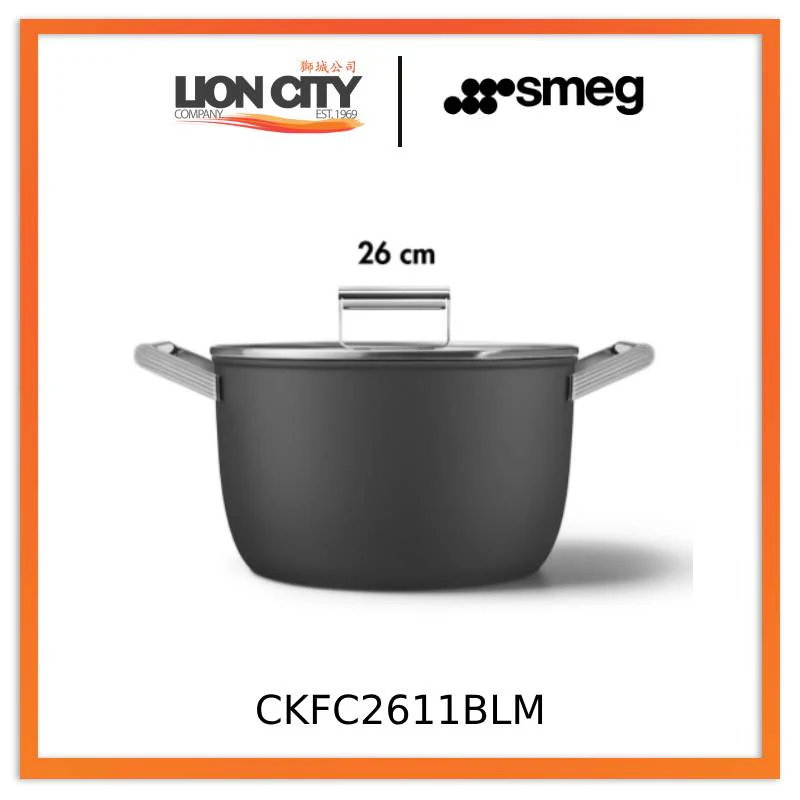 Smeg CKFC2611BLM/CRM/RDM Non-Stick Casserole Dish Cookware 50's Style Aesthetic