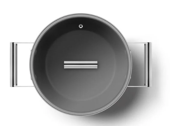 Smeg CKFC2611BLM/CRM/RDM Non-Stick Casserole Dish Cookware 50's Style Aesthetic - Image 6