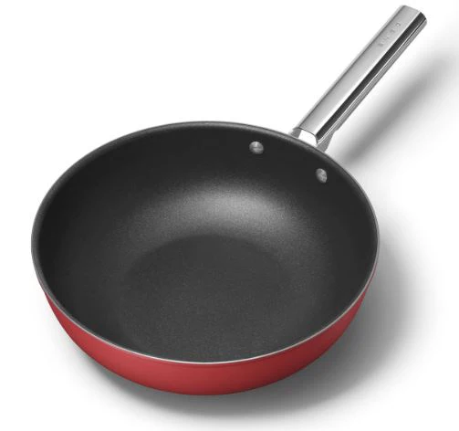 Smeg CKFW3001BLM/CRM/RDM Non-Stick Wok Cookware 50's Style Aesthetic - Image 10